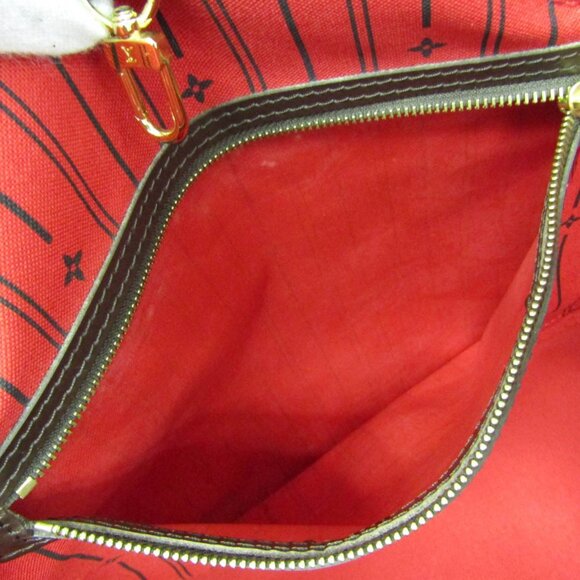 LOUIS VUITTON Brown Damier Neverfull MM Tote Bag - Picture 9 of 12